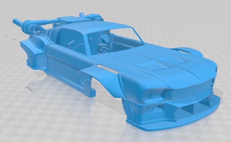 STL file Mustang Future Printable Body Car・3D printer model to download ...